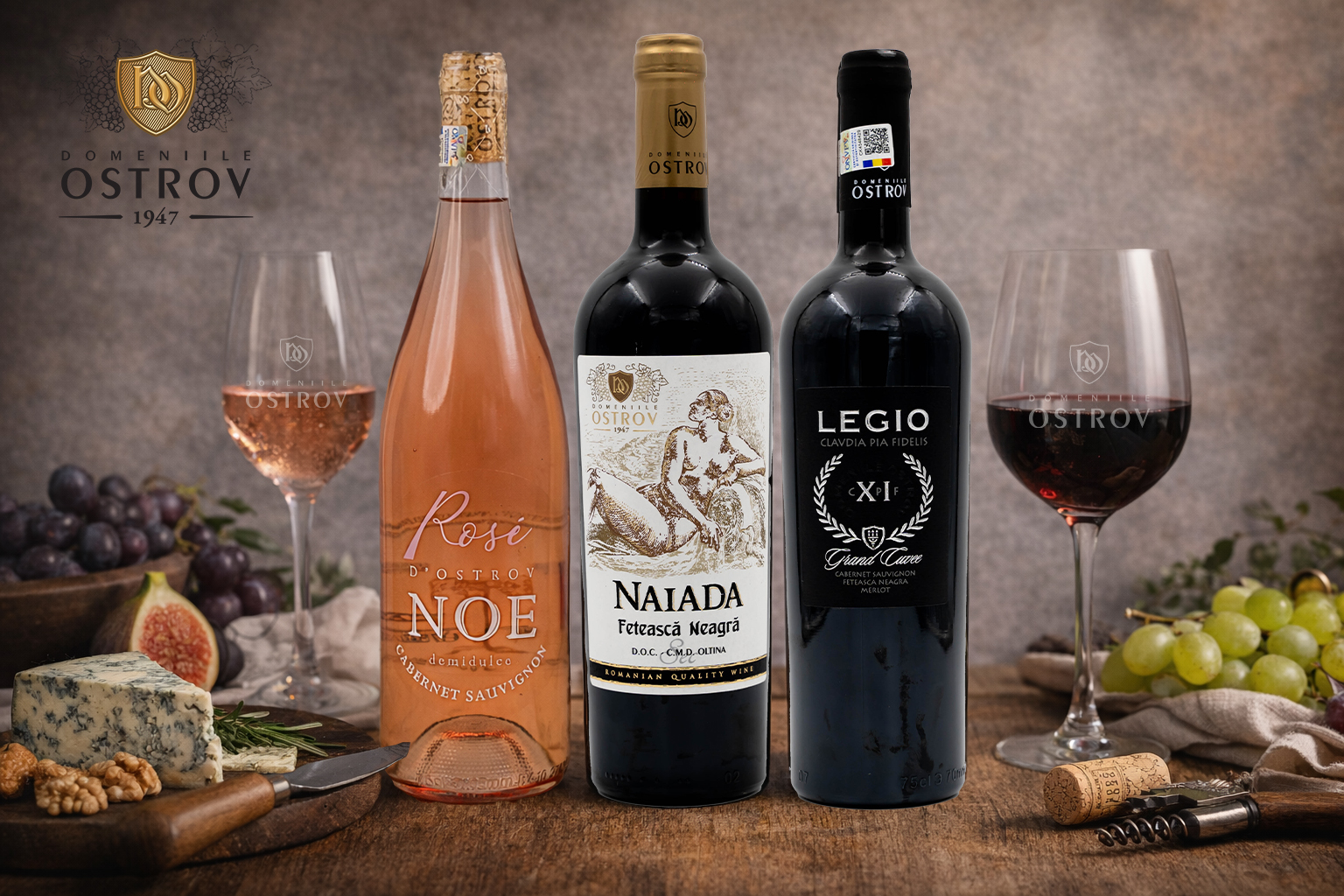 Domeniile Ostrov, selecție rafinată de vinuri pentru începutul de an