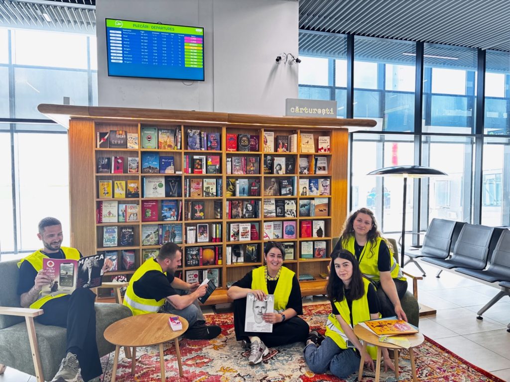 Primul spațiu de lectură dintr-un aeroport românesc, inaugurat la Iași