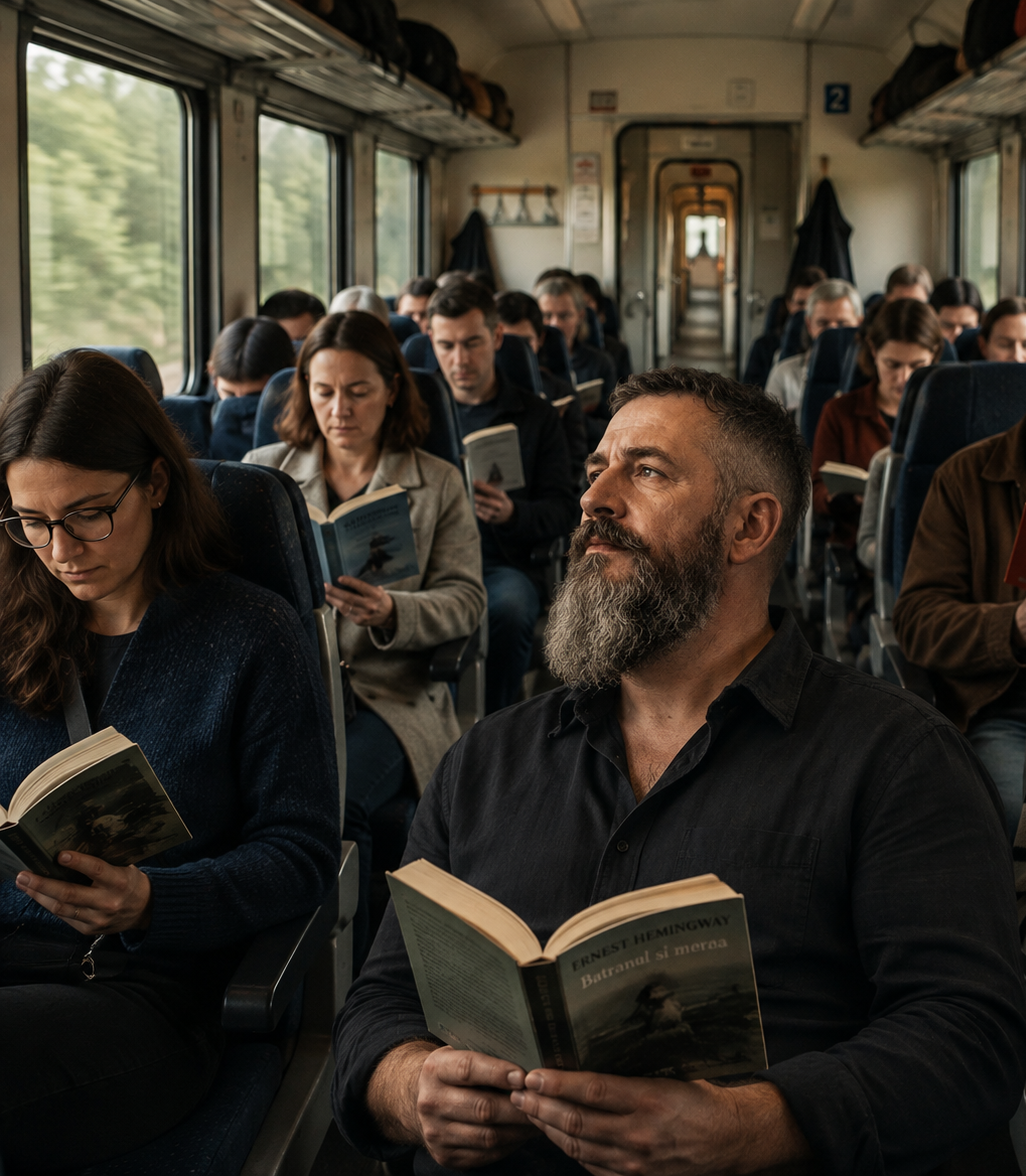 Silent Reading Party în tren: de la navetă la experienţă culturală
